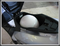 Under seat storage area