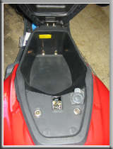 Shark under seat stoarge